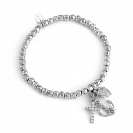 Amen - Bracciale Unisex Fede Speranza E Carita' In Arg 925 E Zirconi - FSC2