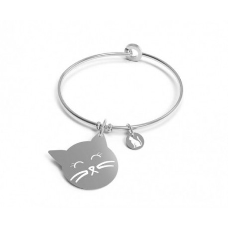 10 Buoni Propositi - Bracciale  Bangle Icon "DA OGGI PARLO SOLO COL MIO GATTO" - B5020