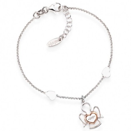 Amen - Bracciale Donna Angelo Pendente Gioielli Arg 925 - BRAN2