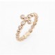 Amen - Anello Boules Rosa Con Zirconi Bianchi -  ABORB
