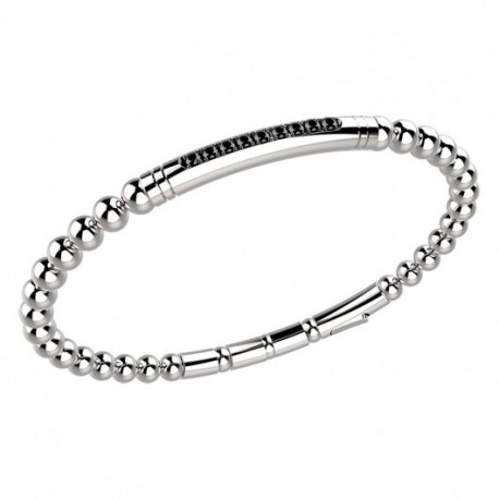 Bracciale Zancan con sfere in acciaio e spinelli - EHB122