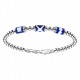 Bracciale Zancan  in argento con sfere e 3 bandiere marine - EXB737-B