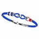 Briacciale Zancan con asole e bandiere in argento .- EXB524-AZ