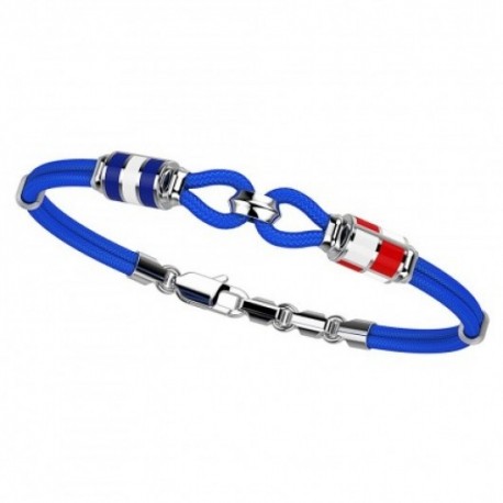Briacciale Zancan con asole e bandiere in argento .- EXB524-AZ