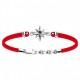 Bracciale Zancan in argento con stella e spinello. - EXB675-RO