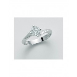 Miluna - Anello Oro Bianco 18Kt Diamanti - LID3281