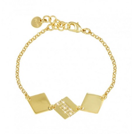 Stroili - Bracciale in Ottone Dorato e Glitter Obsession - 1660991