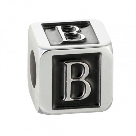 Stroili - Elemento Componibile Uomo"Lettera B" In Acciaio e Smalto Man Code - 1661374