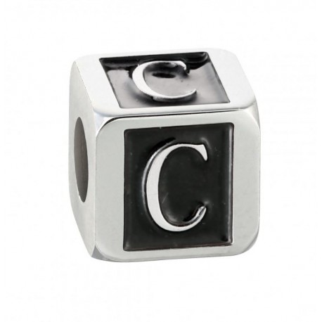 Stroili - Elemento Componibile Uomo"Lettera C" In Acciaio e Smalto Man Code - 1661376