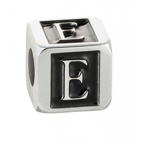 Stroili - Elemento Componibile Uomo"Lettera E" In Acciaio e Smalto Man Code - 1661378