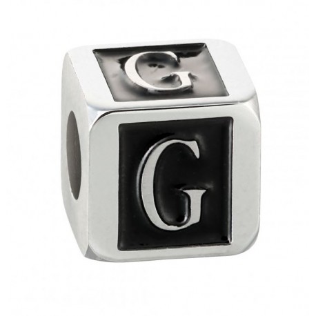 Stroili - Elemento Componibile Uomo"Lettera G" In Acciaio e Smalto Man Code - 1661380