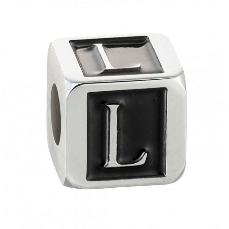 Stroili - Elemento Componibile Uomo"Lettera L" In Acciaio e Smalto Man Code - 1661382