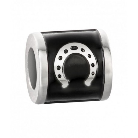 Stroili - Elemento Componibile Uomo"Chakra Ferro di Cavallo" In Acciaio e Smalto Man Code - 1661408