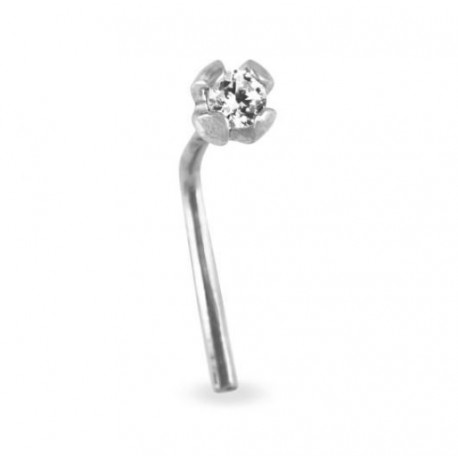 Stroili - Piercing Nasino in Oro Bianco e Zirconi Bon Ton - 1401885