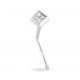 Stroili - Piercing Nasino in Oro Bianco e Zirconi Quadrato Bon Ton - 1401884