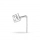 Stroili - Piercing Nasino in Oro Bianco e Zirconi Quadrato Bon Ton - 1401884