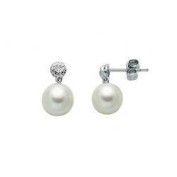 Miluna - Orecchini  Perle e Oro Bianco e Diamanti - PER2298