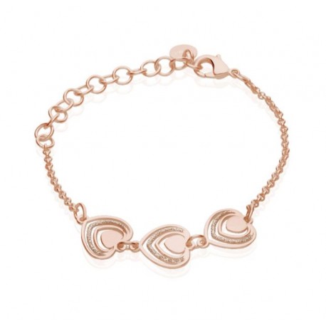 Stroili - Bracciale Con Ciondoli a Cuore in Ottone e Glitter Heaven - 1663628