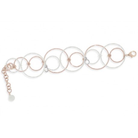 Unoaerre - Bracciale Con Cerchi in Bronzo Bianco e Rosè - 000EXB4044000