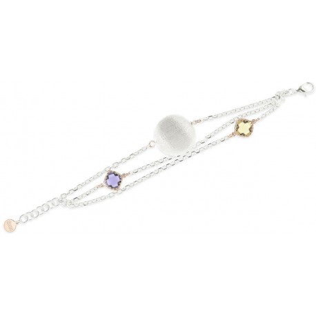 Unoaerre - Bracciale Con Pietre in Bronzo Bianco - 000EXB3694000