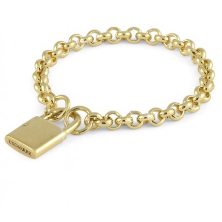 Unoaerre - Bracciale Con Lucchetto in Bronzo Dorato - 000EXB4420010