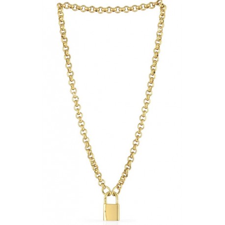 Unoaerre - Collana Con Lucchetto in Bronzo Dorato - 000EXH4840010