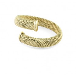 Unoaerre - Bracciale Rigido Contrariè di Tessuto a Palline Dorato - 000EXB4370000