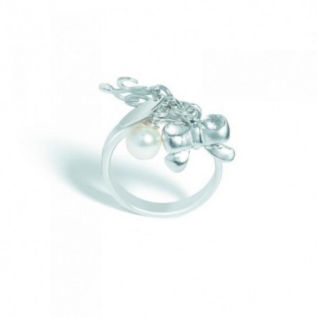 Liu Jo - Anello Luxury Arg 925% Charms Perla Swarovski - LJ421