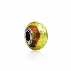 Tedora  - Charm in Argento e Vetro di Murano Giuggiola - MG214